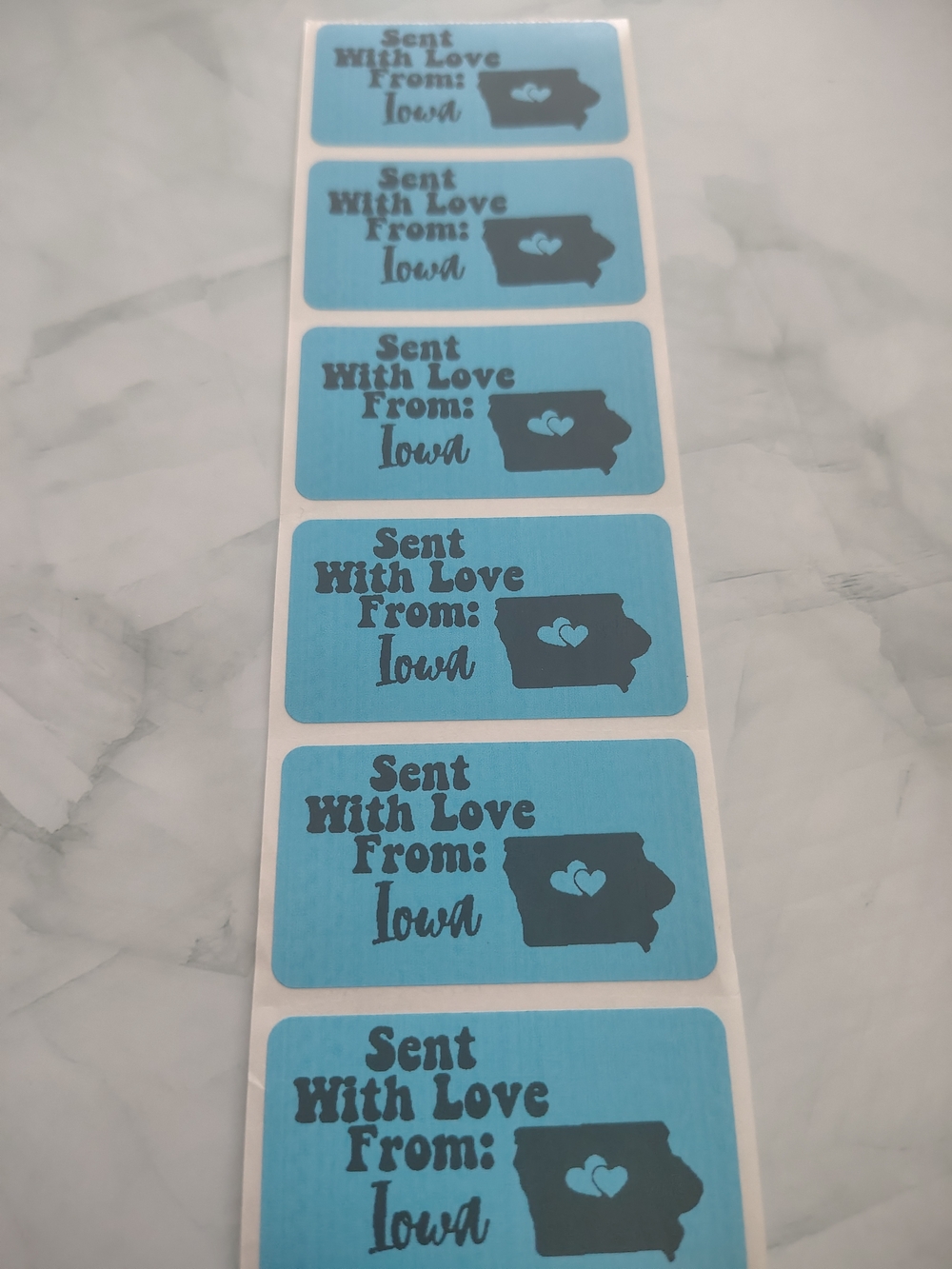 💙100 Iowa- Shipping Labels Thermal Packaging Stickers 2.25"x1.25"💙